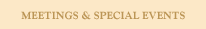 Meetings and Special Events